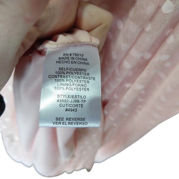 Vintage Y2K Pink Prom Dress Size 3 City Triangles Lace Embellished Princess 2000 - Picture 9 of 11